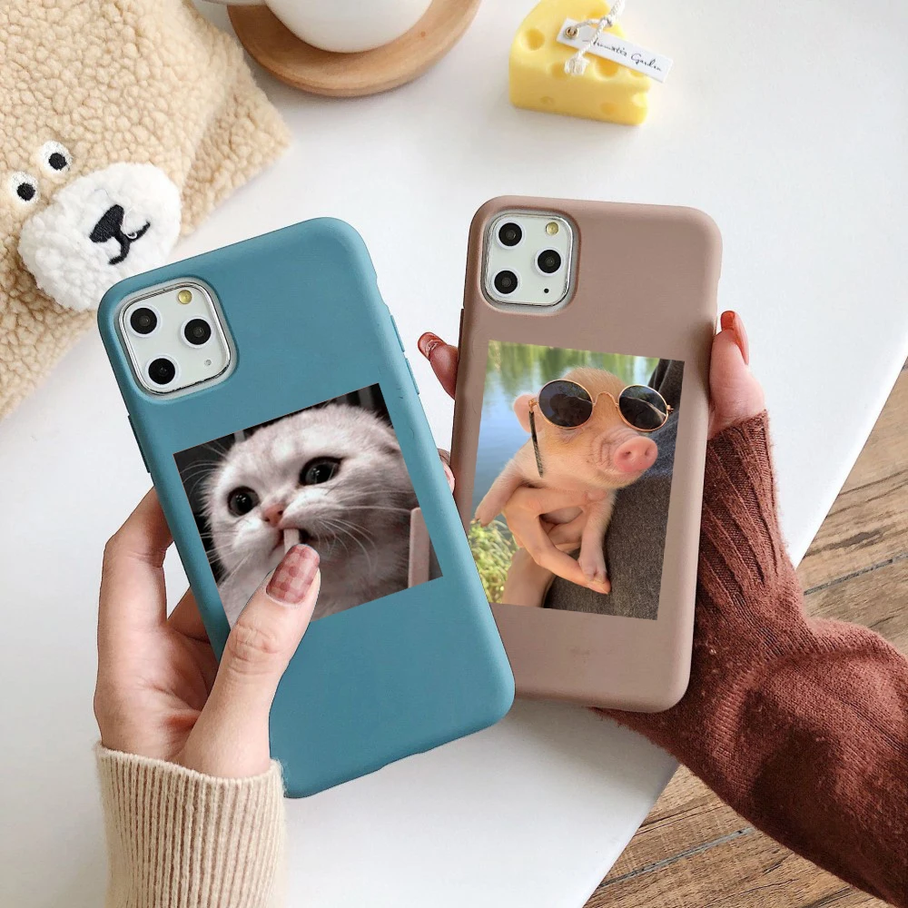 Чехол для телефона iPhone XS XR X 8 7 Plus 6S 12 mini с забавным мультяшным рисунком мягкий