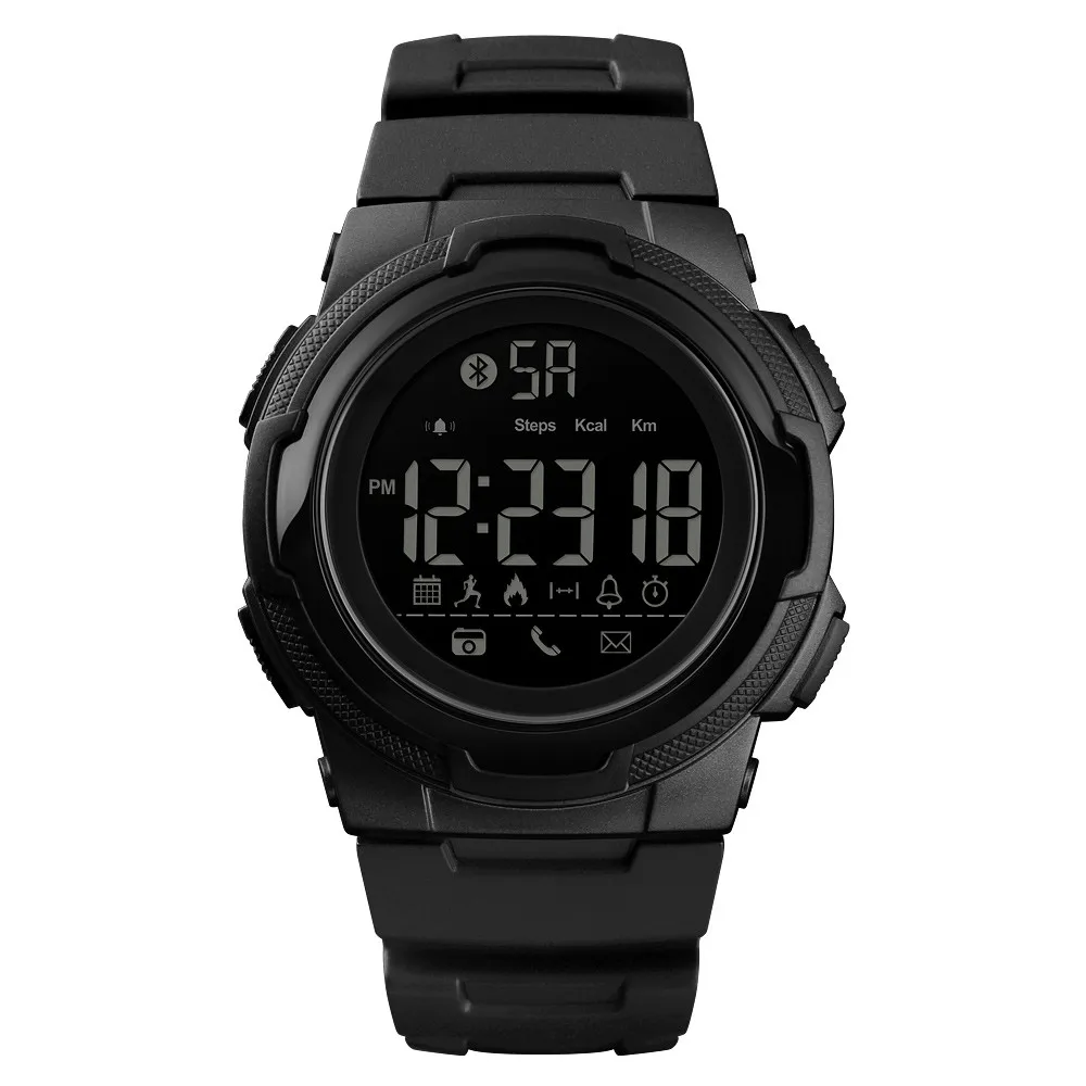 SKMEI умные часы мужские спортивные часы для улицы Bluetooth цифровые часы мужские водонепроницаемые военные умные часы Relogio Masculino