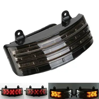 

Tri-Bar Splash Guard LED Tail Brake Turn Signal Light for Harley Touring Street Glide