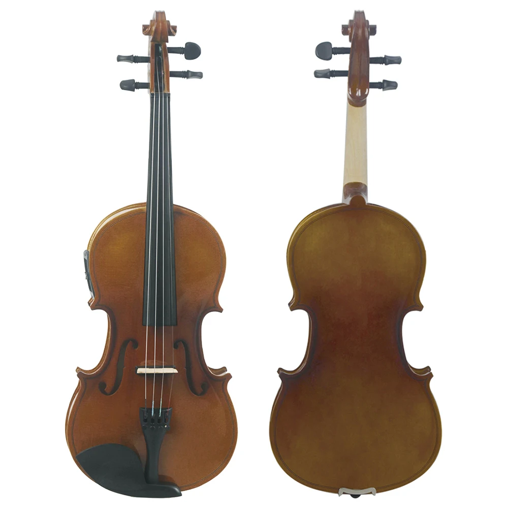 Astonvilla 4/4 Violino Acustico Elettrico Retro Eq Violino Acustico Strumento A Corda In Legno Massello Con Accessori Per Arco Custodia