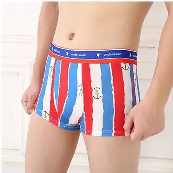 

4pcs/set Man Underwear Boxers Middle Waist Underwear Soft Breathable Boxer Homme Pattern Priting Boxers Male Homewear Panties