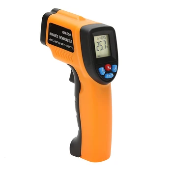 

GM550 -50~550C Digital Infrared Thermometer Pyrometer Aquarium Laser Thermometer Outdoor LED display Industrial Thermometer