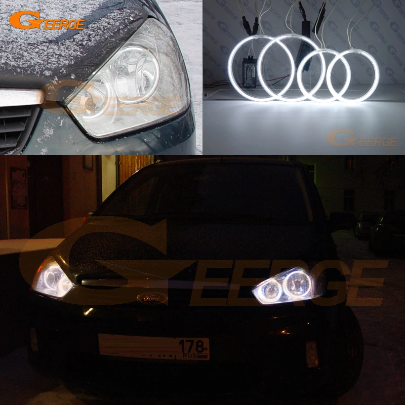 Для Ford Focus C Max 2003 2004 2005 2006 2007 2008 2009 2010 отличный ультра яркий CCFL ангельские глазки