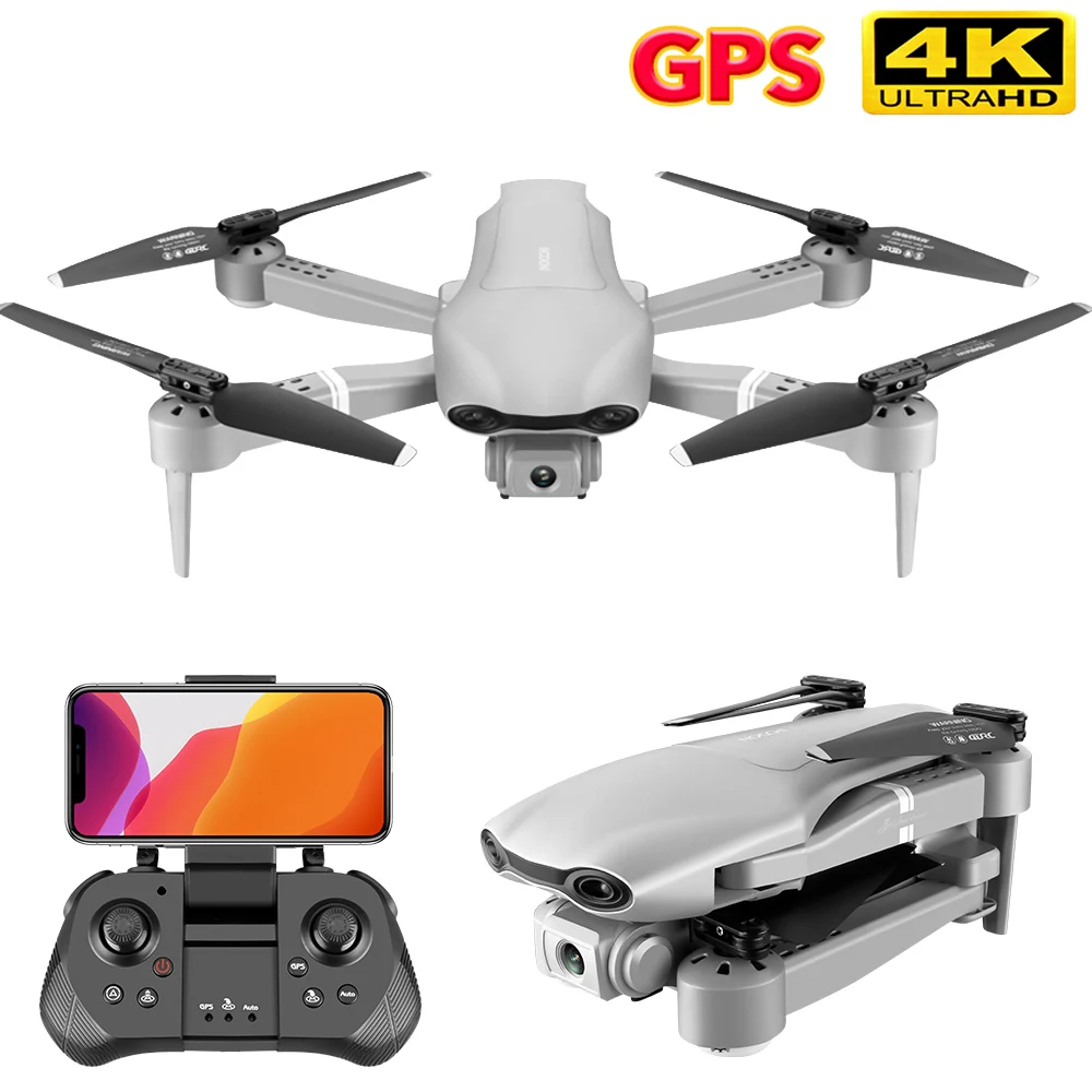 Дрон F3 GPS 2021 P/4K 5G Wi-Fi FPV Квадрокоптер Радиоуправляемый с широкоугольной двойной