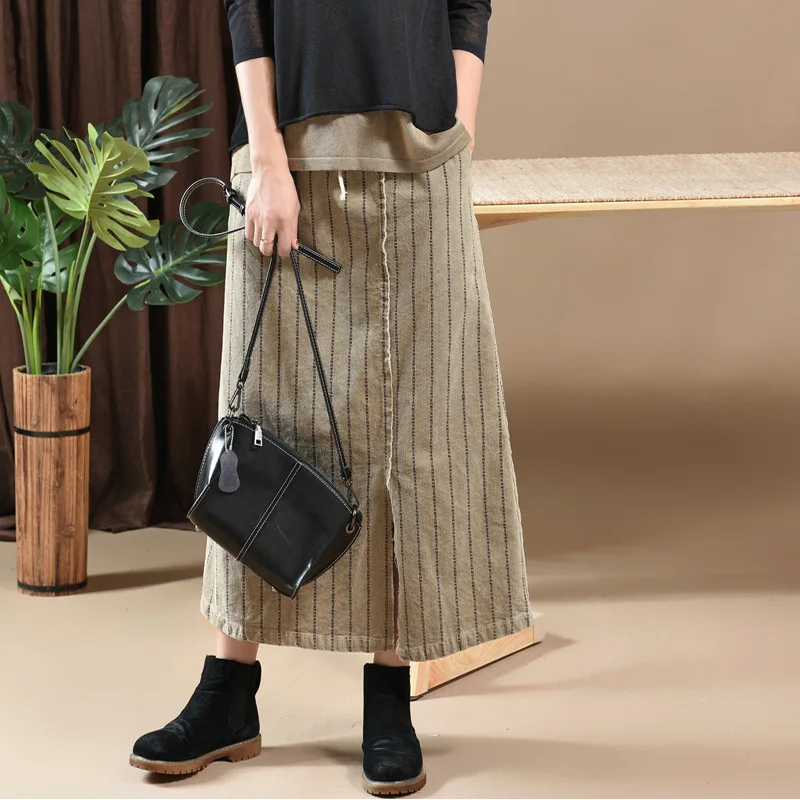 Осенняя юбка Женская мода Тонкий Тип Вельветовая 2019 Новый женский эластичный