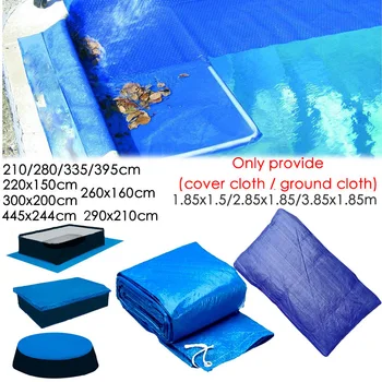 

Large Size Swimming Pool Cover Cloth Bracket Pool Cover Inflatable Swimming Pool Dust Cover Diaper PE For Outdoor Garden