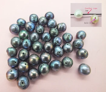 

DIY jewelry beads ! Wholesale, 200PCS / lot 1.5MM hole 11MM natural white / purple / black / pink. Potato pearl