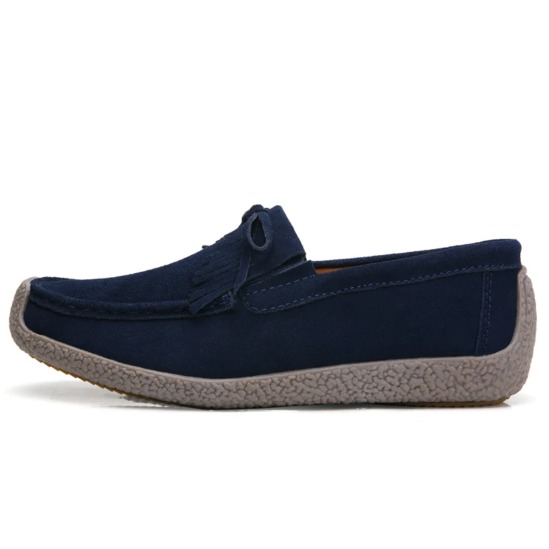 tassel genuine leather shoes women italian fashion vulcanized loafers elegant dress ladies casual flats driving lady moccasins (5)