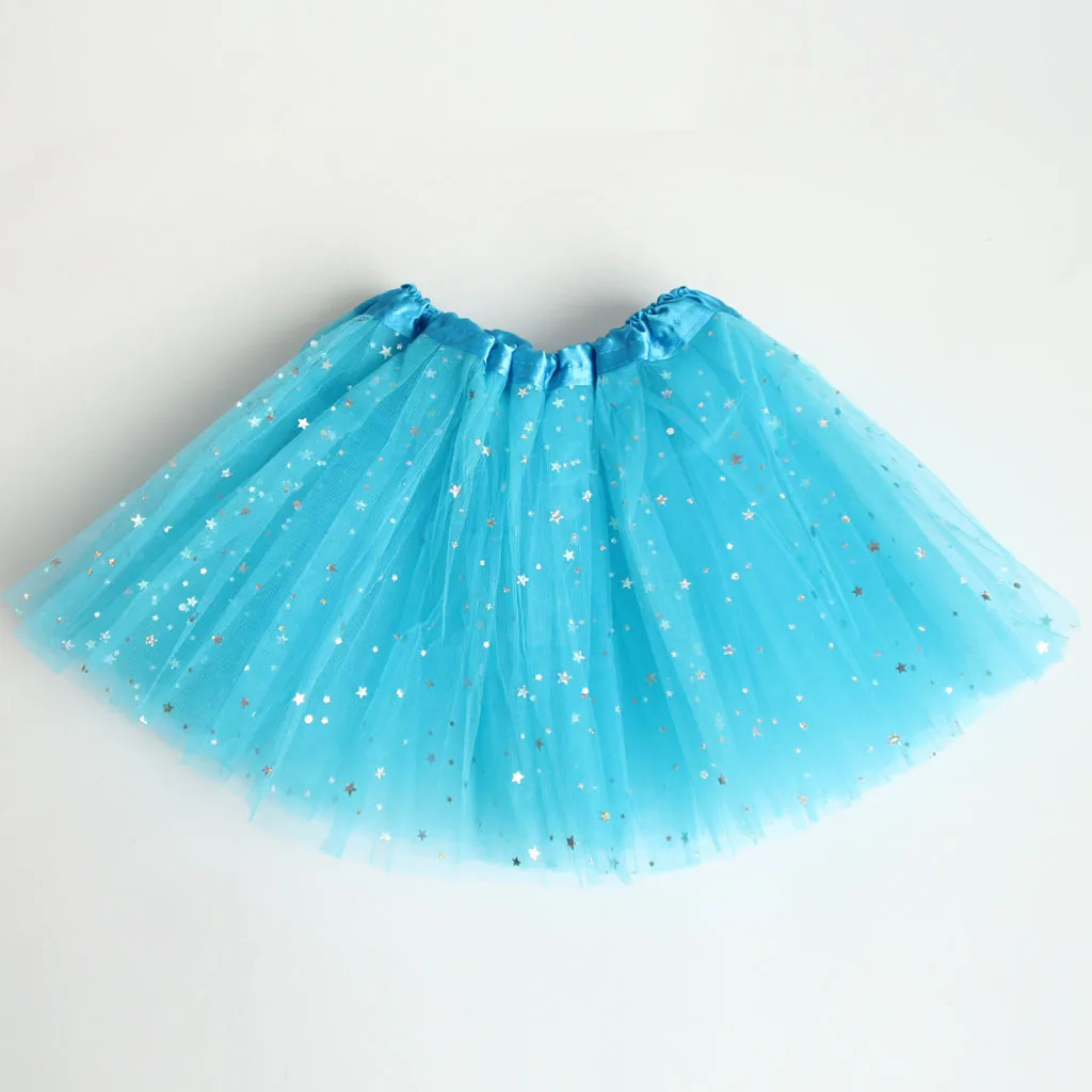 2020 Baby girls fluffy petti skirts tutu Girls Polka Dot Star Sequin Mesh Tutu Skirt Puff Tutu Ballet Girl Skirt