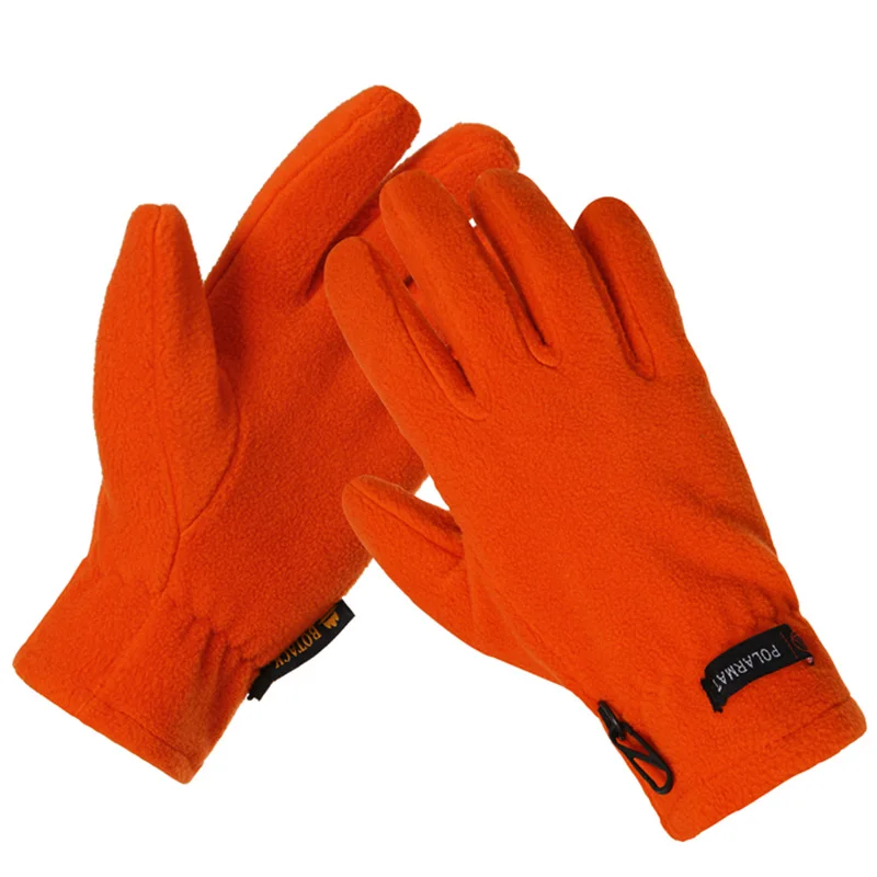 CUHAKCI,, модные брендовые зимние мужские и женские уличные спортивные теплые флисовые ветрозащитные перчатки, перчатки для альпинизма - Цвет: GA095 Orange