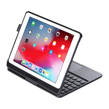 

360° Rotating Colorful Luminous Plastic Bluetooth Keyboard Case with Touch for 2018/ 2017iPad/Pro9.7/Air2/Air