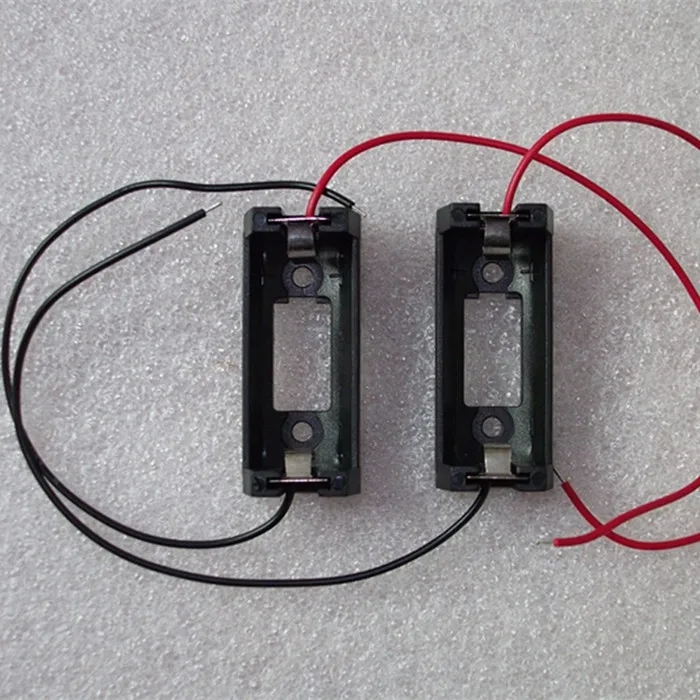 

800 шт./лот MasterFire CR123A 16340 LIR123A 3V держатель аккумуляторов коробка для хранения Крышка корпуса аккумулятора черный пластик с кабелем 150 мм