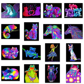 

3D Diamond mosaic Cartoon girl zebra Diamond painting Cross stitch animal horse Full Square Diamond embroidery colorful frog cat
