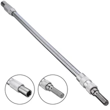 1/4 дюймов 30 см шестигранный хвостовик гибкий шланг отвертка гибкий удлинитель держатель Гнездо отвертка инструменты серебро
