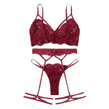 Новинка, однотонный сексуальный кружевной бюстгальтер, полые стринги, стринги для женщин, ночное белье с подвязками, Кружевная подвязка, черный комплект нижнего белья, S-XL, jartiyer, сексуальный# ZA