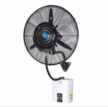Cheap Free Shipping Wall Hanging Spray Cool Temperature Humidification Atomization Muti-functions Outdoor With Water Tank Spray Fan