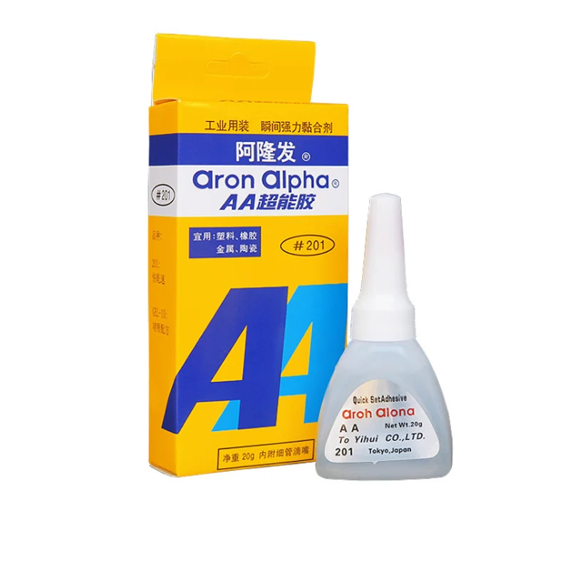 US $81.54 50Pcs new 2020 AA201 industrial super glue Quickdrying 201 glue Aron Alpha glue 201 super glue 20g