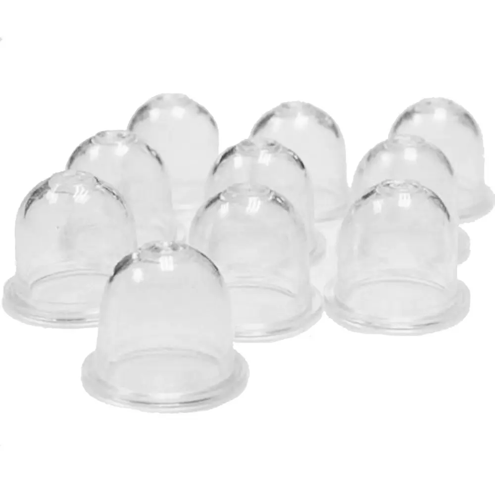 New 10Pcs 22mm Transparent Fuel Carburetor Primer Bulb Oil Bubble Transparent