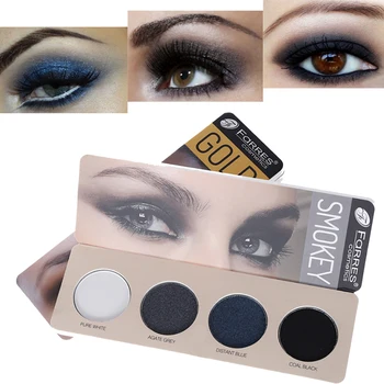

New Smoky Eyeshadow Palette Matte Glitter Waterproof Pearlescent Earth Nude Blue Gray Purple Pigment Makeup Cosmetics Colorful