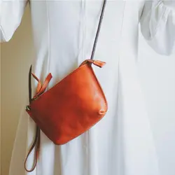 2019 новая сумка для сообщений Женская винтажная мини-универсальная сумка на плечо сумка через плечо женские ручные сумочки из коровьей кожи