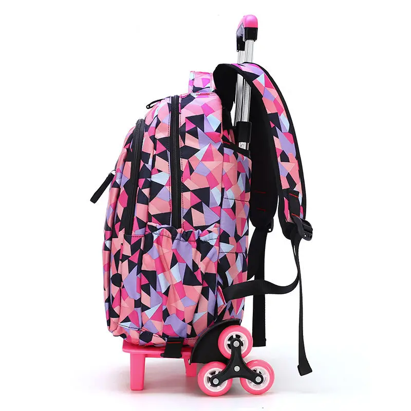 Funatom тележки школьные рюкзаки для девочек мультфильм детский рюкзак с колесами водонепроницаемый съемный Mochila Infantil Bolsa
