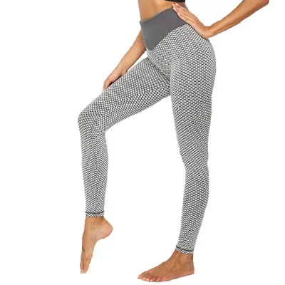 

Hot High Elasticity Breathable 3D Mesh Yoga Pant Women Workout Quick Drying High Waist Leggings Female Training Pants Knitting