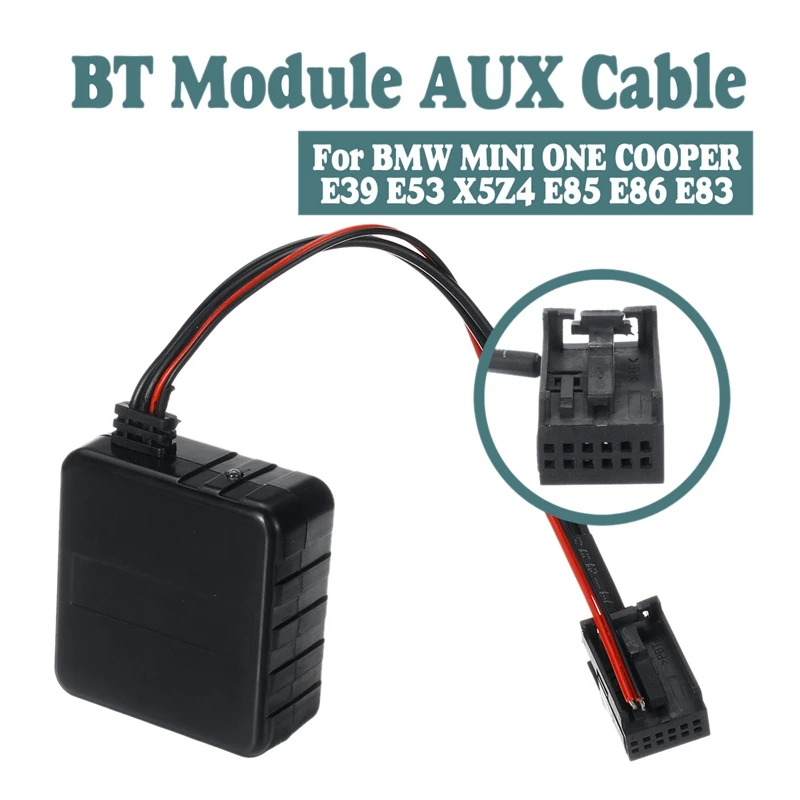 Автомобильный модуль Bluetooth адаптер Aux аудио кабель для BMW MINI ONE COOPER E39 E53 X5Z4 E85 E86 E83