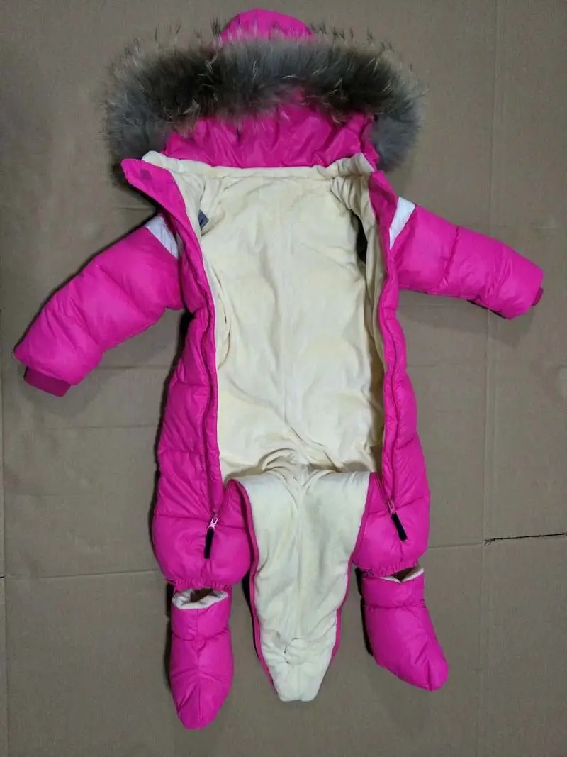 Rússia Inverno Crianças Meninas Meninos Snowsuit Jumpsuit