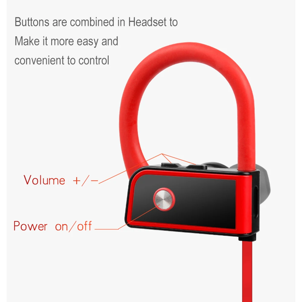 Водонепроницаемые спортивные Bluetooth наушники для плавания бег CSR беспроводной стерео с микрофон бас Bluetooth наушники