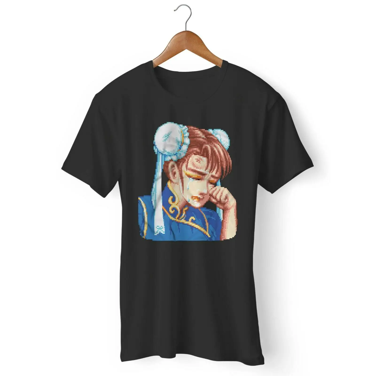 Street tee Fighter Ii Chun-Li Defeated T-Shirt Men Women Unisex Fashion tshirt Free Shipping Hoodie |