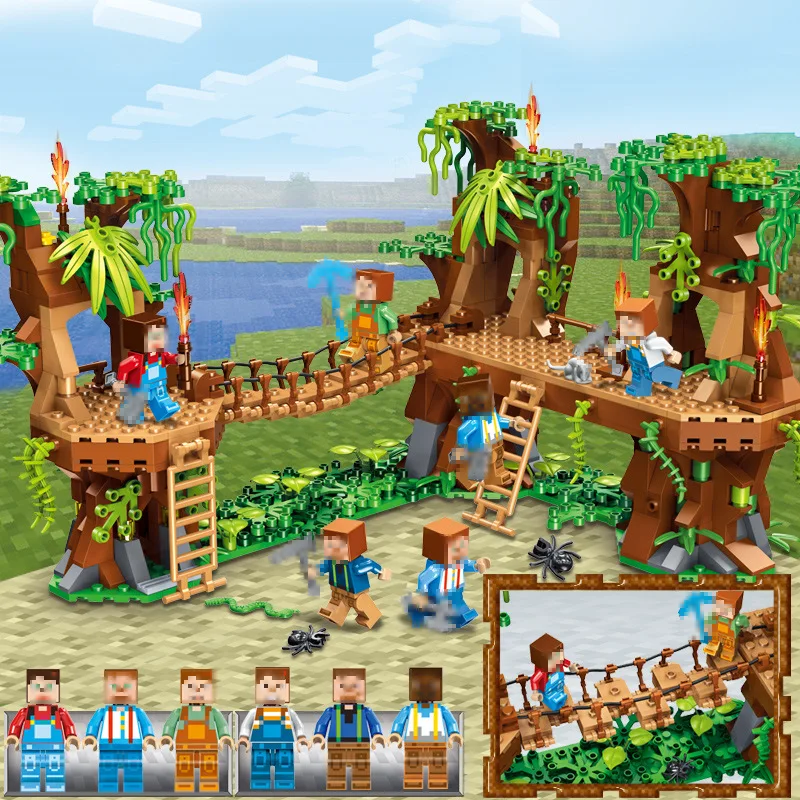 686 шт мой мир QL0533 совместимый с Legoingly Technic Playmobil строительные блоки для детей