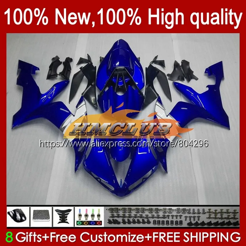 Корпус для YAMAHA YZF R 1 1000 CC 1000CC YZF-1000 YZFR1 61No.17 R1 YZF-R1 04 05 06 YZF1000 2004 2005 синий белый 2006