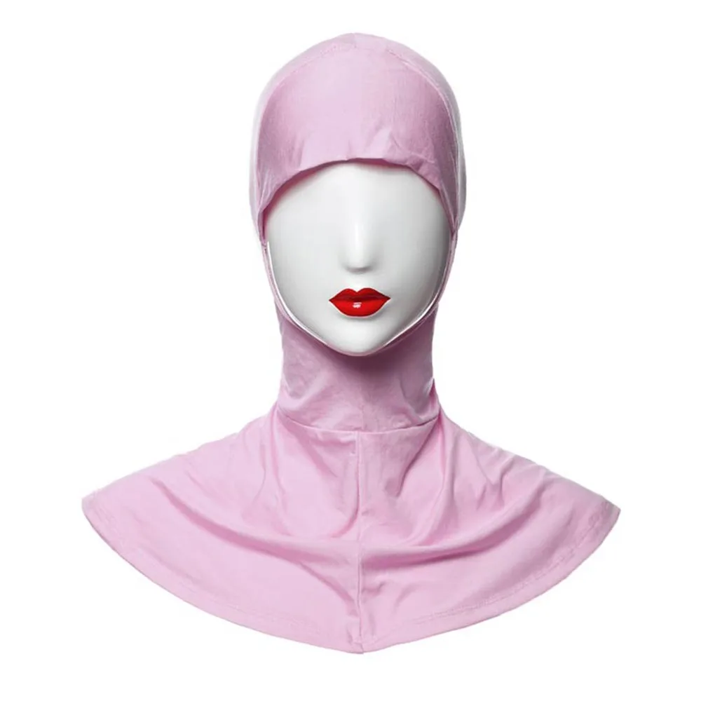 Женский хиджаб, исламский головной убор, шапка, головной убор - Цвет: a