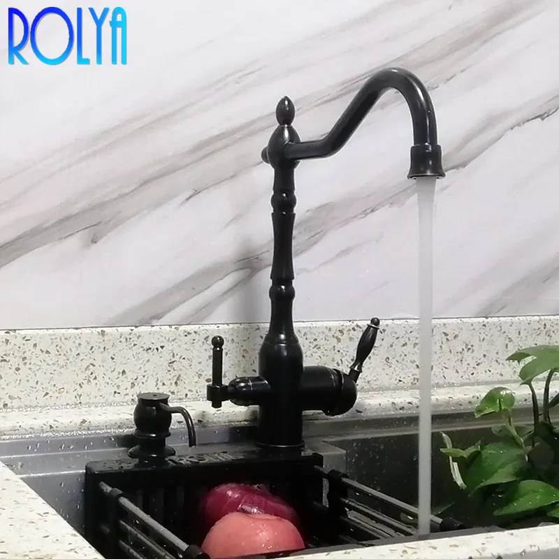 Rolya водофильтрация ORB смеситель для кухонной раковины 3 способа смесителя масло