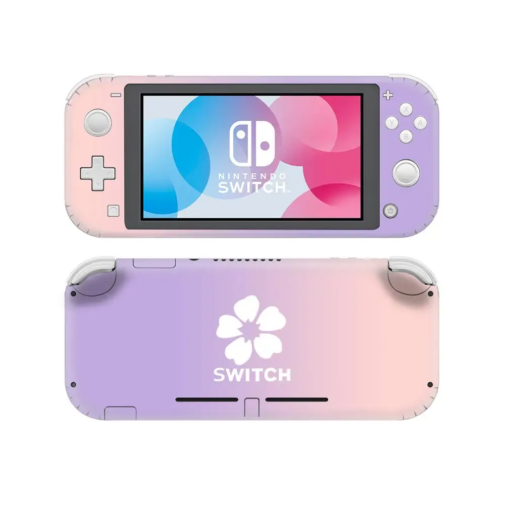 Чистый фиолетовый розовый цветок Nintendo Switch наклейка на кожу Наклейка Обложка для