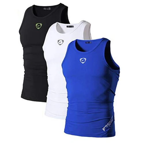 Jeansian 3 Pack 스포츠 탱크 탑 탱크 탑 민소매 셔츠 달리기 Grym 운동 휘트니스 LSL3306 PackA 2