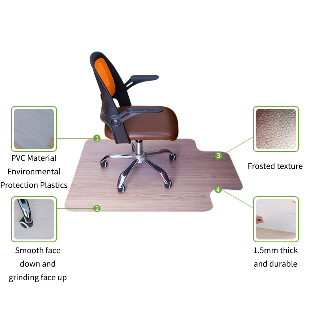 Carpet Moistureproof Anti Scratch Transparent Computer Desk Non
