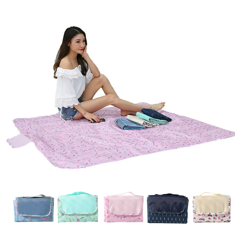 

Outdoor Waterproof Picnic Mat Outdoor Camping Mat Summer Beach Mat Multifunctional Mat Compact Portable Oxford Cloth