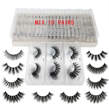 

10/20/30 Pairs 3D Mix Styles Mink Eyelashes Natural Lashes Extension False Eyelashes Handmade Eyes Beauty Makeup Cosmetics