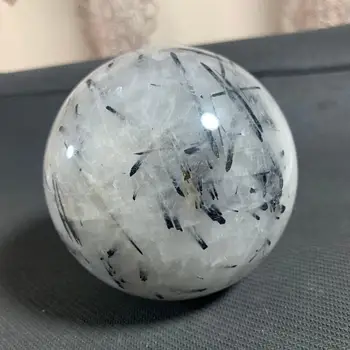 

about 90mm beautiful natural black tourmaline ball as gift wholesale for home decor