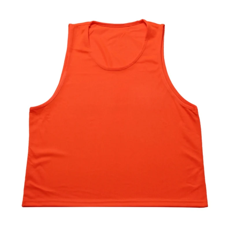 Детская разноцветная жилетка без рукавов для футбола, дышащая тренировочная футбольная безрукавка, удобные командные рубашки, футболки для группы, Новинка - Цвет: Оранжевый