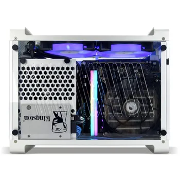 

Mini Case All Aluminum A4 Small Side Transparent 2080 Desktop Computer ITX