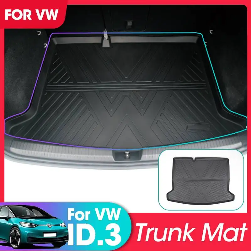 For VW ID3 2021 Car Trunk Mat Waterproof Non slip Cargo Liner Car Floor