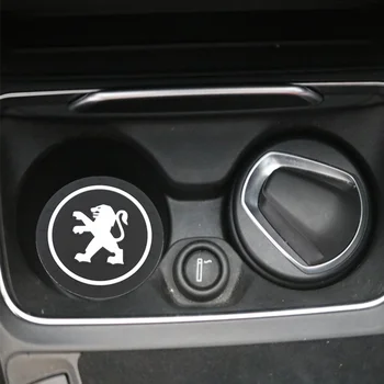 

2PCS Car Water Cup Bottle Holder Anti-slip Pad Mat Silica Gel for Peugeot 206 207 208 306 307 308 407 408 508 2008 3008
