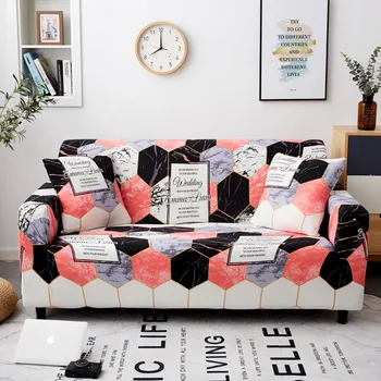 

Geometric Spandex Sofa Cover Slipcovers Elastic Sofa Cover for Living Room Couch Cover Sofa Towel Single/Two/Three/Four-seater