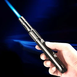 Gas Lighter Torch Turbo Lighter Windproof BBQ Kitchen Cooking Metal Jewelry Welding Smoking Cigarette Lighters Gadgets for Men