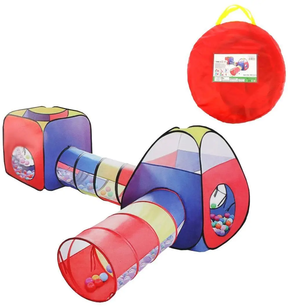 Игровой комплекс Наша Игрушка палатка 2 шт туннель 320*200*100 см сумка на молнии (985-Q74)