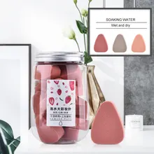 15 шт Алмазная пудра слоеный мягкий удобный пуф для макияжа сухой и влажной двойного использования косметический пуф