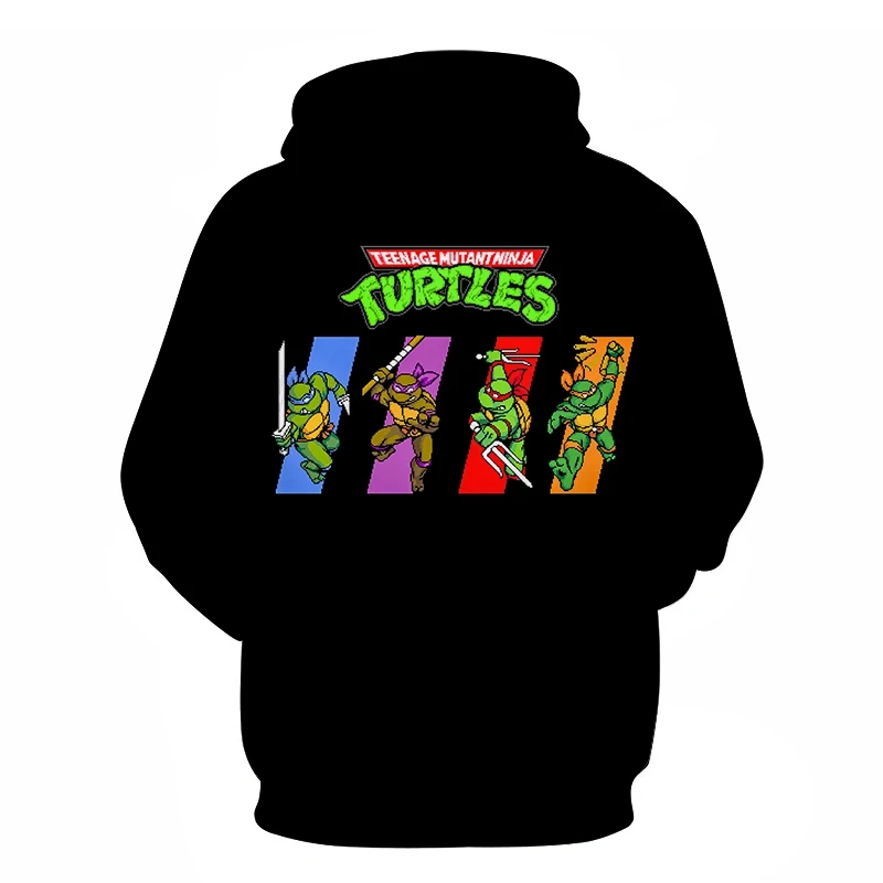 new spring and autumn men and women hooded ninja turtle costume long-sleeved sweatshirt fashion suit hoodie S-6XL