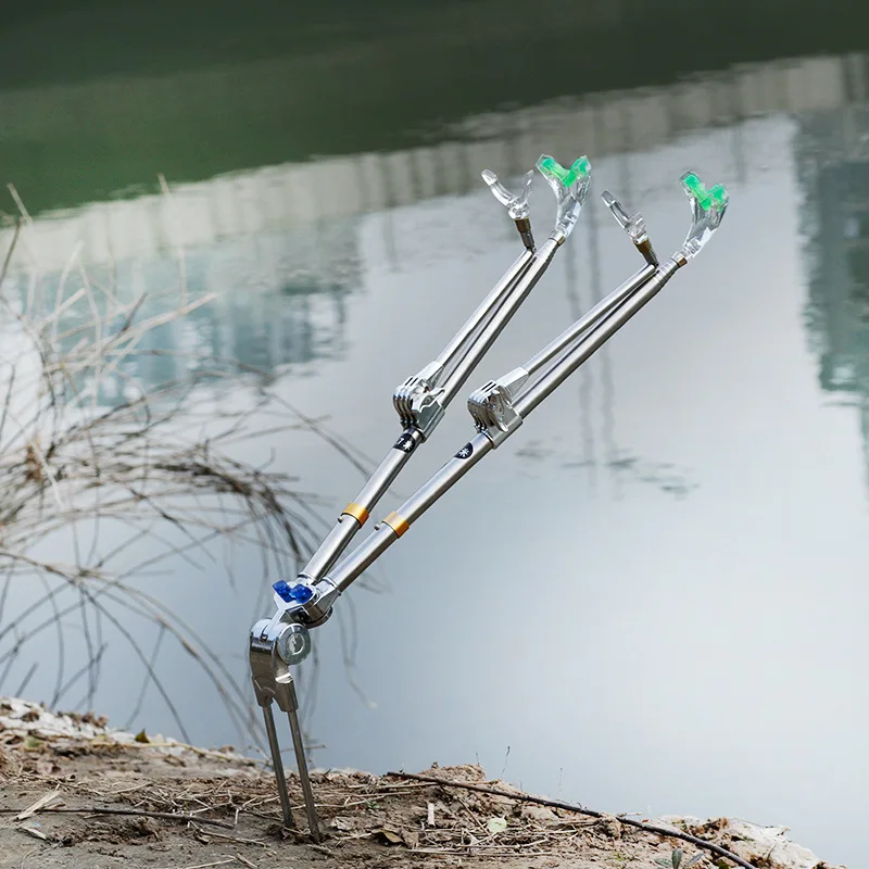 

Battery China Double Stainless Steel 101-200 Yuan Rod Stainless Steel Double Headed Stainless Steel gan jia Rod Holder Fishing S